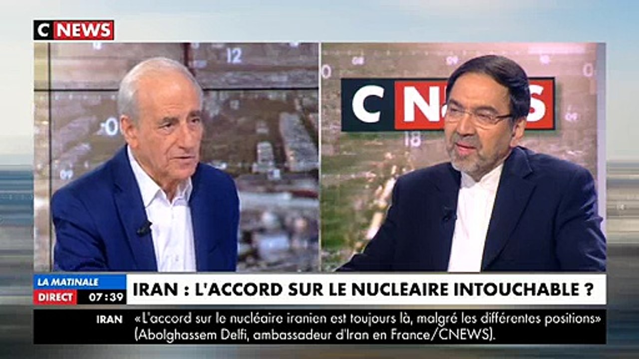 L'ambassadeur d'Iran en France refuse de serrer la main à Clélie Mathias, présentatrice de la matinale de CNews où il est invité