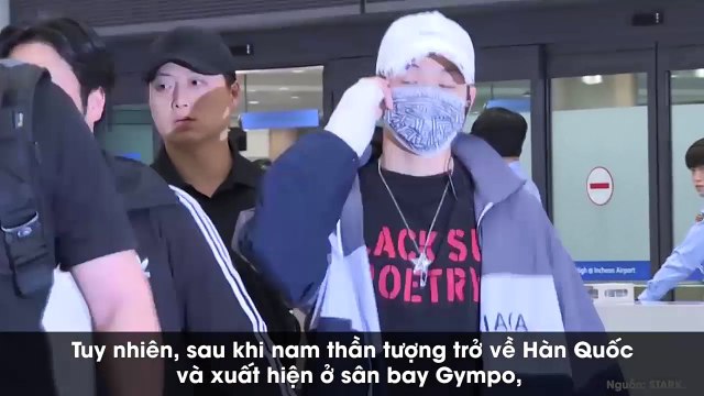 Fan Việt phát hoảng khi thấy Kang Daniel trở về Hàn Quốc với 1 tay băng bó sau khi đến Việt Nam