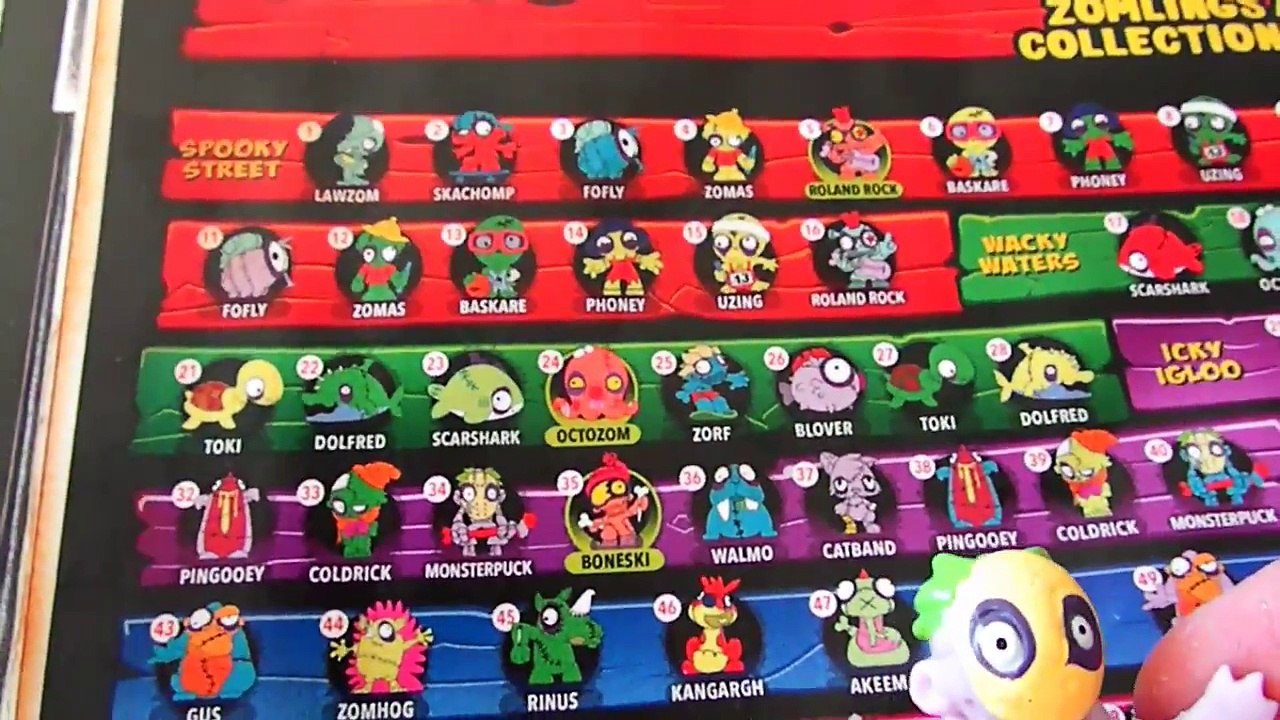 Ouverture de 12 pochettes Zomlings et exposition d'un cerveau de Monstre (unboxing)