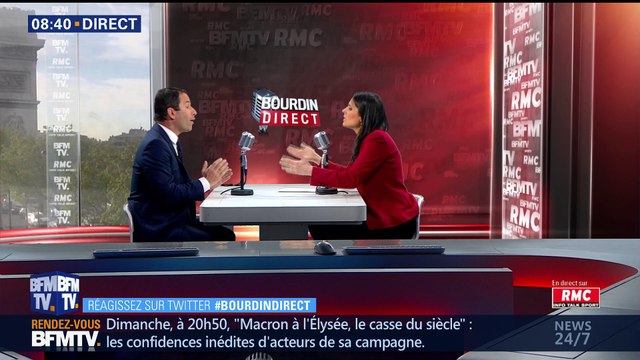 Benoît Hamon face à Apolline de Malherbe en direct