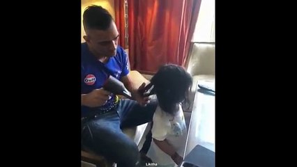 Ms Dhoni Hair Styling To His Daughter Ziva
