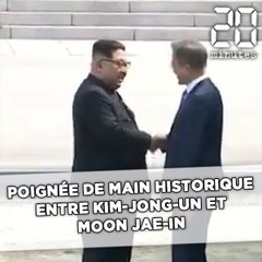 Poignée de main historique entre Kim Jong-un et Moon Jae-in