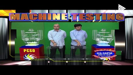 PCSO 4 PM Lotto Draw, April 27, 2018