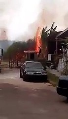 Incendio forestal en La Reina, Arraiján Vacamonte, Panamá Oeste. VÍA @britanicoq