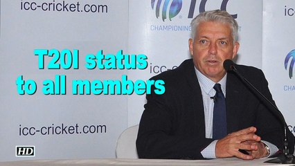 ICC grants T20I status to all 104 members
