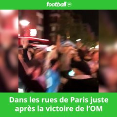 La folie dans les rues de Paris après la victoire de l'OM