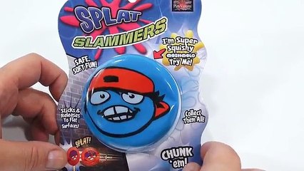 Splat Slammers - Super Squishy, Sticks to Walls, Chunk em!