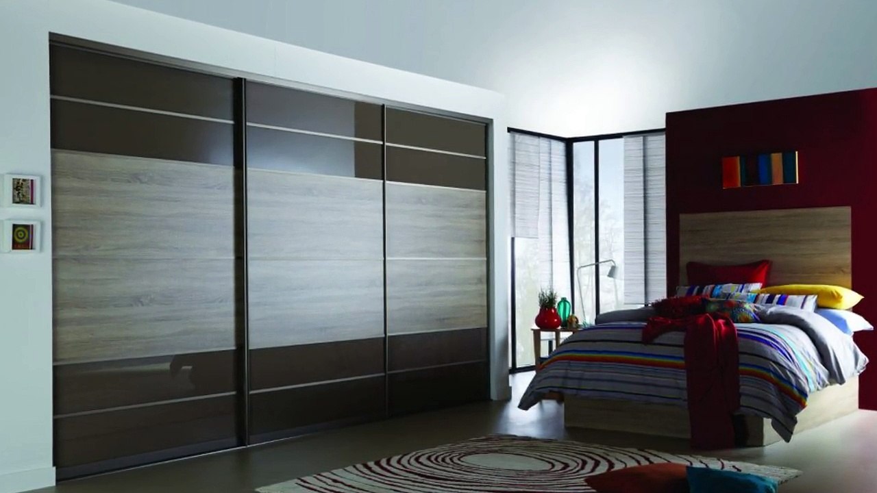 Sliding Wardrobe Designs Bedroom for Small Space, image size:1280x720