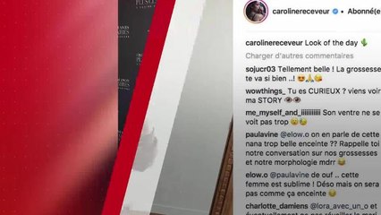 PHOTO. Caroline Receveur dévoile désormais son baby-bump (et sa poitrine généreuse) en bikini