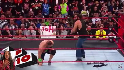WWE RAW 25 Top 10 Moments | Reaction