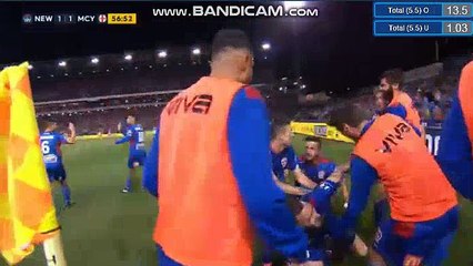 Riley Mcgree Euro Goal HD - Newcastle Jets 1-1 Melbourne City 27.04.2018