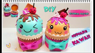 DIY cajitas con forma de cup-cake kawaii