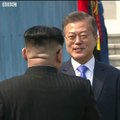 The Moment North and South Korean leaders met and then the handshake that made history