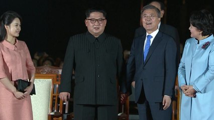 [영상] 김정은 위원장 부부 환송...다시 北으로 / YTN