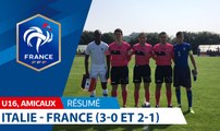 U16, Amicaux : Italie - France (3-0 et 2-1), le résumé