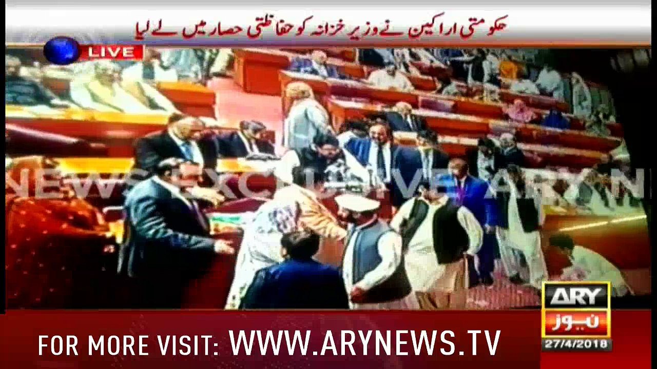 Murad Saeed looses temper during Budget Session