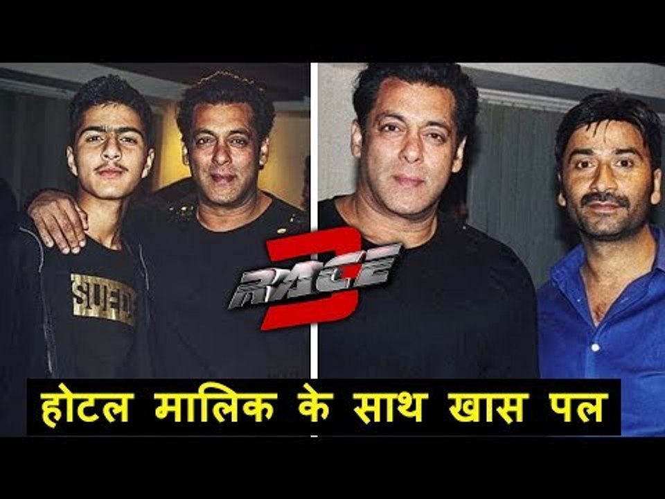Salman Khan With Sonmarg Resort Owner's Son Eihaal - RACE 3