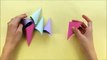 Blumen basteln mit Papier - Basteln mit Kindern. Einfache Origami Blume falten. DIY Muttertag