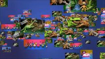 New Dinotrux Ace & Click Clack Dinosaur Trucks VS Jurassic World T-Rex Dreamworks Unboxing - WD Toys