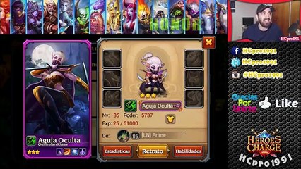 Aguja oculta Heroes Charge Español