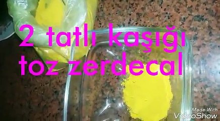 Porselen Gibi Cilt İçin ZERDEÇAL maskesi
