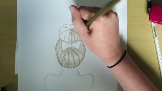How to draw a bow & bun tumblr hair