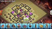 افضل تصميم بيت لفل 8 للحرب ضد المسح * عرض هجمات & بناء سريع coc th8 war base ante 3 srar