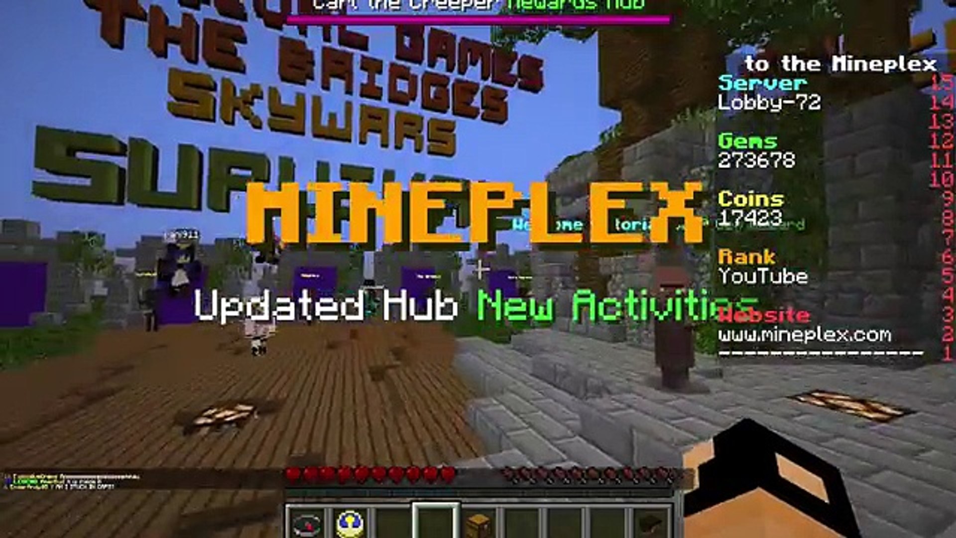 How to join Minecraft Servers Tutorial / Hypixel / Mineplex / Hive / Party  Zone / Disney World - video Dailymotion