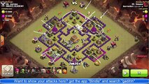 Clash Of Clans - Th8 Attack Strategy - Surgical Hog - Poison Spell In Action