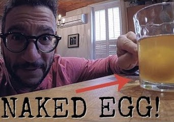 Man Cooks a Vinegar-Shelled Egg to See How It Tastes