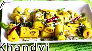 Khandvi Recipe | Gujrati Vegetarian Recipes