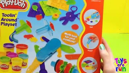 Play Doh Toolin Around Creativity Set Handy Multi-tool, Unboxing Toys For Kids