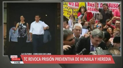 TRIBUNAL CONSTITUCIONAL DEL PERU ORDENA LIBERAR A OLLANTA HUMALA Y NADINE HEREDIA