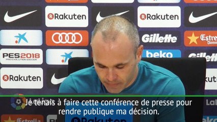Barcelone - Iniesta : "Ma dernière saison ici"