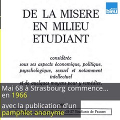 Mai 68  à Strasbourg