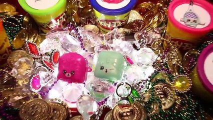 Season 5 SHOPKINS TOYS Play Doh Surprise Electric Glow, Petkins Backpack Blind Bags, Charms Videos