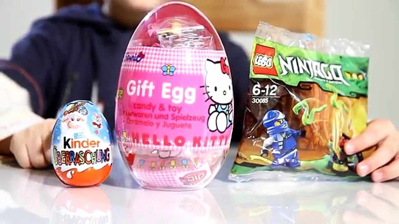 Kinder Surprise Easter Egg, Big Hello Kitty Gift Egg, and Lego NinjaGo -  video Dailymotion