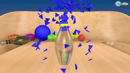Learn Colors and Shapes with Bowling Video for Kids - EverydayToons Colorful.