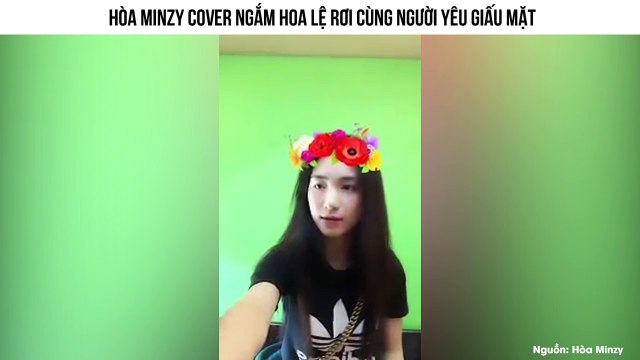 Cận cảnh Hòa Minzy vui vẻ song ca Ngắm hoa lệ rơi cùng người yêu giấu mặt