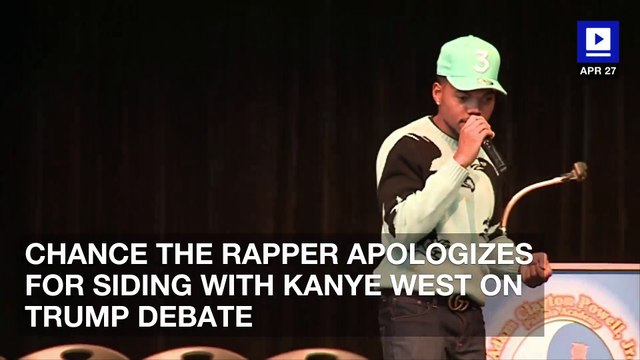 Chance the Rapper Apologizes for Siding with Kanye West on Trump Debate