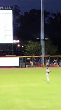 Streaker Gets Tackled at Jumbo Shrimp Game