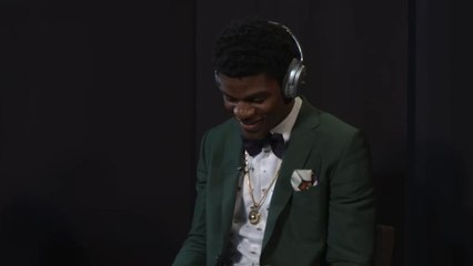 Lamar Jackson receives a special message from his brother on draft night