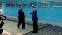 Watch the historic moment when DPRK leader Kim Jong Un stepped into South Korea to meet with President Moon Jae-in at the first inter-Korean leaders summit in m