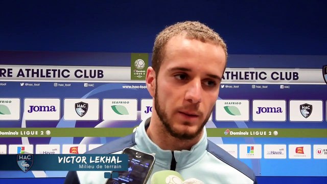Après HAC - AC Ajaccio (2-0), réaction de Victor Lekhal