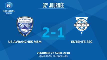 J32 : US Avranches MSM - Entente SSG (2-1), le résumé