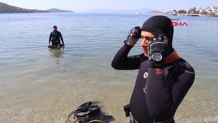 Muğla - Bitez'de Deniz Dibi Temizliği