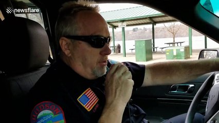 Officer’s final sign-off after 36 years of service will warm your heart