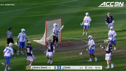 Notre Dame vs. Duke ACC Men's Lacrosse Semifinal Highlights (2018)