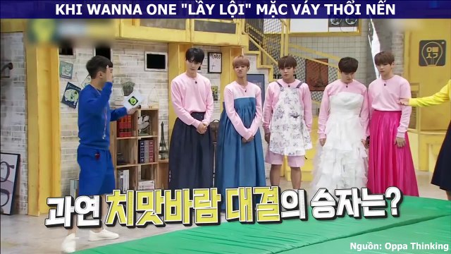 Hiếm ai như dàn trai đẹp nhà Wanna One: lầy lội mặc váy chơi trò chơi cũng khiến chị em rụng tim