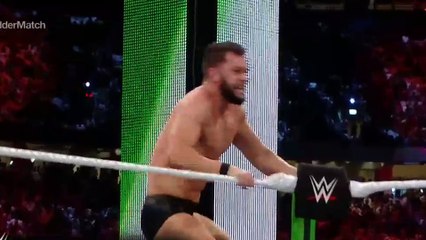 Finn Bálor crushes The Miz with a Coup de Grâce on top of a ladder- Greatest Royal Rumble